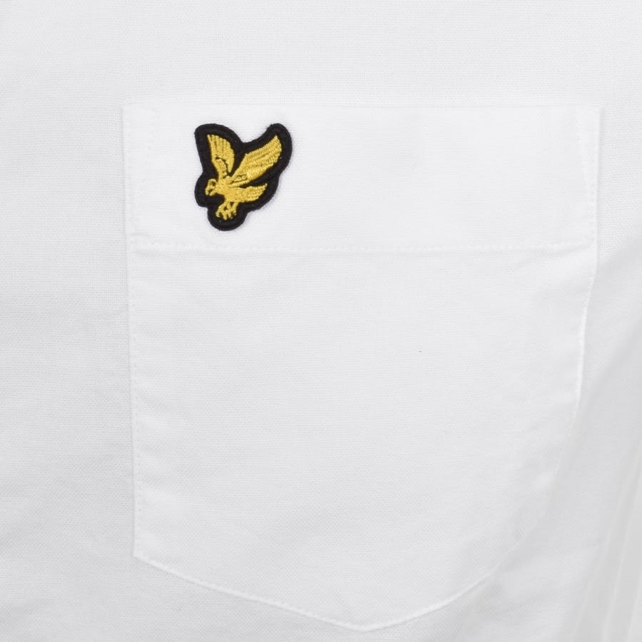Lyle and scott white short sleeve shirt clearance